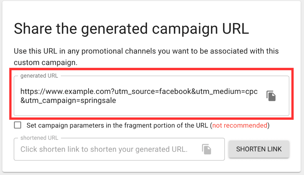 URLパラメータ生成ツール一例